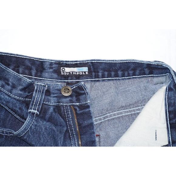 Southpole Denim Jorts | Size 12 | Y2K Baggy Jean Shorts Vintage - Picture 10 of 11